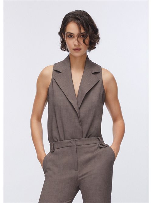 Gilet body in tessuto mélange LIU JO | CA6127T577A/P9578